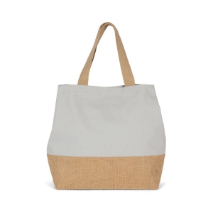 Sac shopping en toiles de coton et jute 11