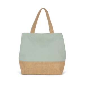Sac shopping en toiles de coton et jute 7