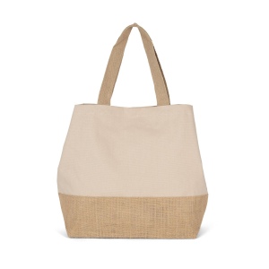 Sac shopping en toiles de coton et jute 10