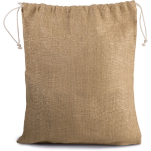 Sac en toile de jute avec cordelettes 3