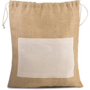 Sac en toile de jute avec cordelettes 2