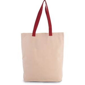 Sac shopping à soufflet avec poignées contrastées 3