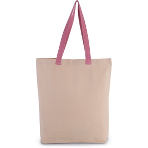 Sac shopping à soufflet avec poignées contrastées 4