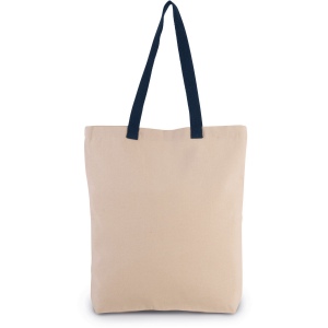 Sac shopping à soufflet avec poignées contrastées 8
