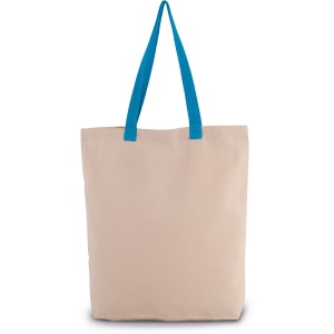 Sac shopping à soufflet avec poignées contrastées 12