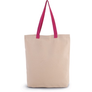Sac shopping à soufflet avec poignées contrastées 7