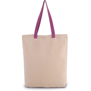 Sac shopping à soufflet avec poignées contrastées 9