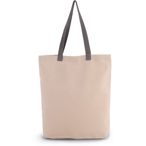 Sac shopping à soufflet avec poignées contrastées 11