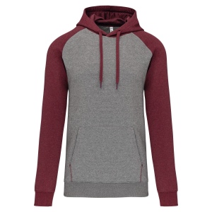 Sweat-shirt à capuche bicolore unisexe 6