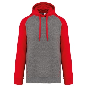 Sweat-shirt à capuche bicolore unisexe 4