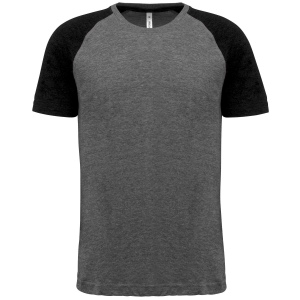 T-shirt triblend bicolore sport manches courtes unisexe 2