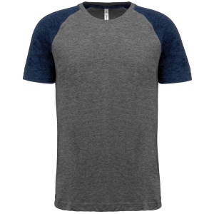 T-shirt triblend bicolore sport manches courtes unisexe 3