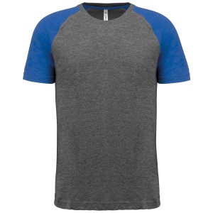 T-shirt triblend bicolore sport manches courtes unisexe 5