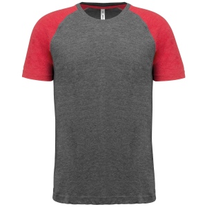 T-shirt triblend bicolore sport manches courtes unisexe 4