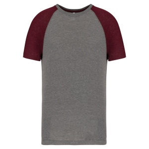 T-shirt triblend bicolore sport manches courtes unisexe 6