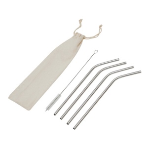 Kit paille en acier inoxydable DRINK HAPPY 2