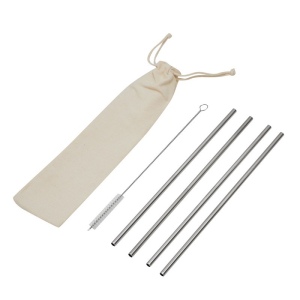 Kit de paille en acier inoxydable DRINK FRIENDLY 2