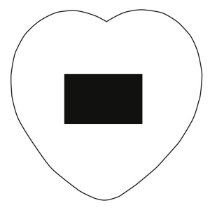 Autocollants mémo cœur IN LOVE 5