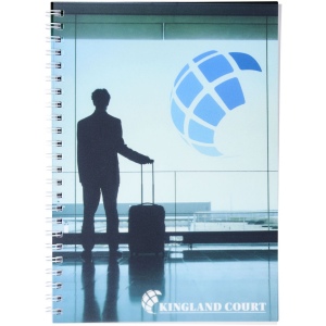 Cahier Desk-Mate® A5 à spirales avec couverture polypropylène 4
