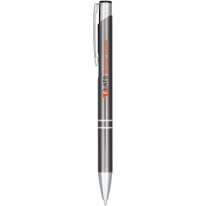 Stylo bille aluminium anodisé Moneta (encre bleue) 19