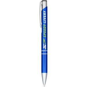 Stylo bille aluminium anodisé Moneta (encre bleue) 17