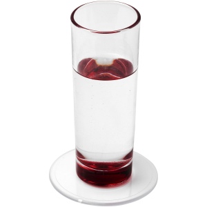Sous-verre rond Renzo en plastique 6