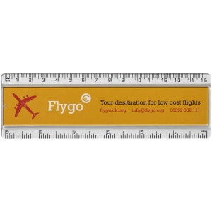 Règle en plastique Ellison 15 cm avec insertion de papier décoratif 4
