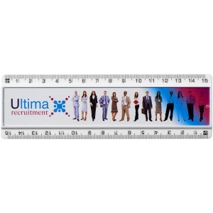 Règle en plastique Ellison 15 cm avec insertion de papier décoratif 5