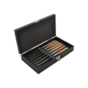 Set de 6 couteaux de table 'Laguiole', frêne exotique 3