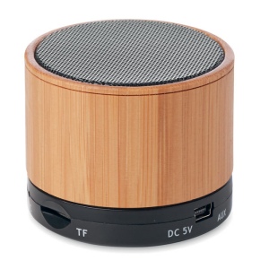 Haut-parleur sans fil bambou - ROUND BAMBOO 4