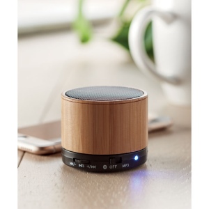 Haut-parleur sans fil bambou - ROUND BAMBOO 7