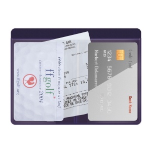 Etui 2 cartes pvc imit° cuir (+Sérigraphie GO61) 4