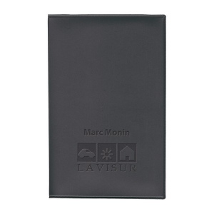 Porte-carte grise pvc mat (+Incrustation IN11)