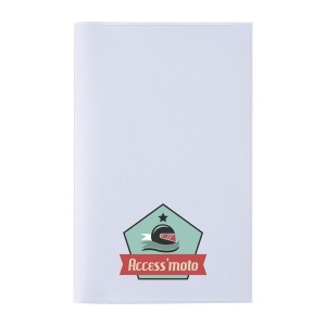 Porte-carte grise pvc stand. (+Quadri numérique QV11)