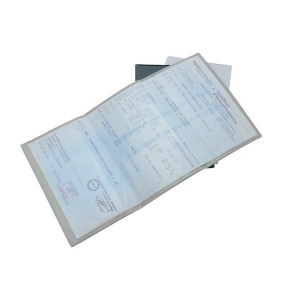 Porte-carte grise pvc stand. (+Quadri numérique QV31)