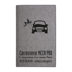Porte-carte grise pvc marbre (+Sérigraphie GO41) 4