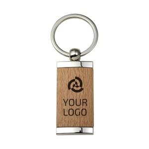 Porte-clés en bois et métal Jennie