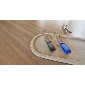 Porte-clés en métal et PU Keon 8