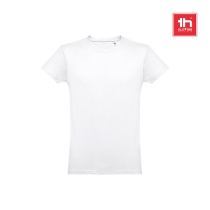 THC LUANDA WH. T-shirt homme en coton tubulaire. Couleur blanche