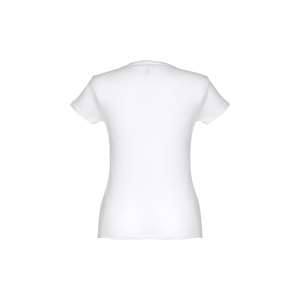 THC SOFIA WH. T-shirt femme en coton ceinturé. Couleur blanche 3