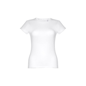 THC SOFIA WH. T-shirt femme en coton ceinturé. Couleur blanche 4