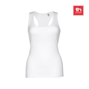 THC TIRANA WH. T-shirt sans manches en coton pour femme. Couleur blanche