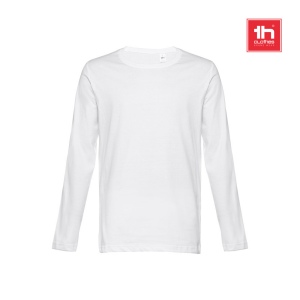 THC BUCHAREST WH. T-shirt en coton à manches longues pour hommes 3