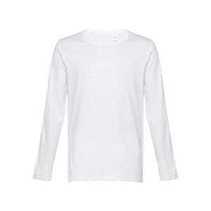 THC BUCHAREST WH. T-shirt en coton à manches longues pour hommes 2