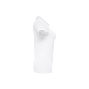 THC EVE WH. Polo manches courtes ceinturé pour femme en coton cardé 5