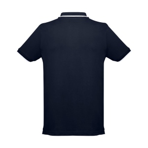 THC ROME. Polo bicolore en coton pour hommes 8