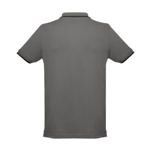 THC ROME. Polo bicolore en coton pour hommes 18