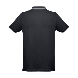 THC ROME. Polo bicolore en coton pour hommes 11