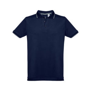 THC ROME. Polo bicolore en coton pour hommes 13