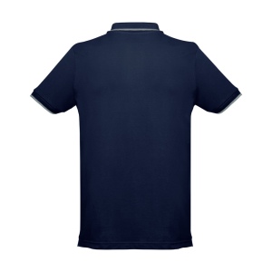 THC ROME. Polo bicolore en coton pour hommes 14